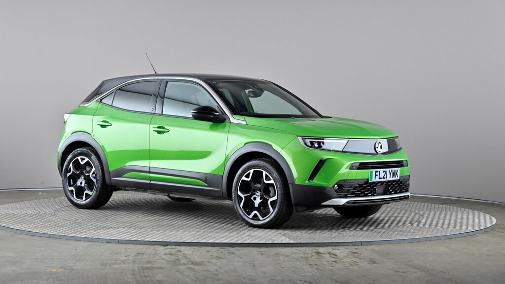 Compare Vauxhall Mokka-e 100Kw Launch Edition 50Kwh FL21YWK Green