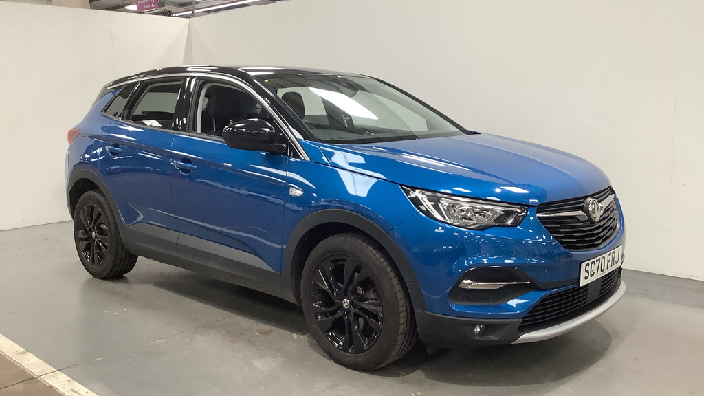 Compare Vauxhall Grandland X 1.2 Turbo Sri Nav SC70FRJ Blue