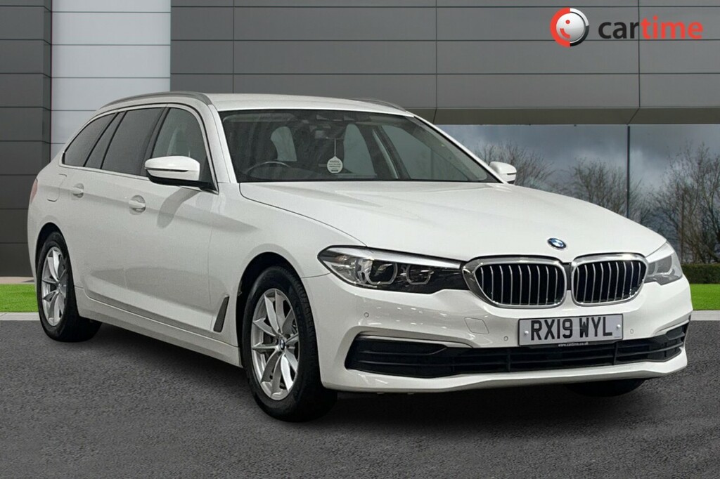 Compare BMW 5 Series 2.0 520D Se Touring 188 Bhp Heated Seats, Park RX19WYL White