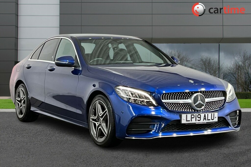 Compare Mercedes-Benz C Class 1.6 C 200 D Amg Line 159 Bhp Reversing Camera, LP19ALU Blue