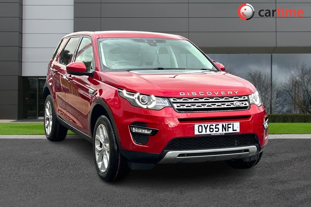 Compare Land Rover Discovery Sport 2.0 Td4 Hse 180 Bhp Fixed Panoramic Roof, Rear OY65NFL Red