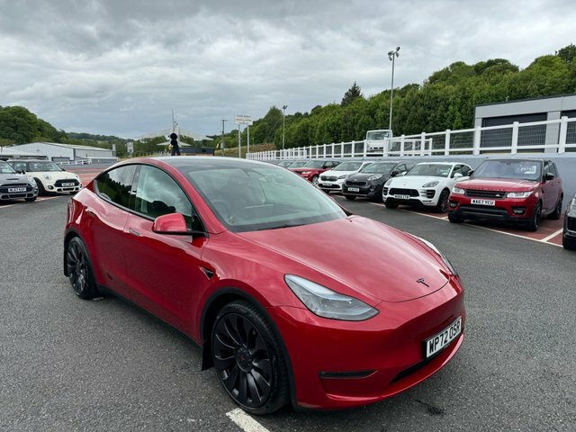 Compare Tesla Model Y Performance Awd 563 Bhp WP72OSR Red