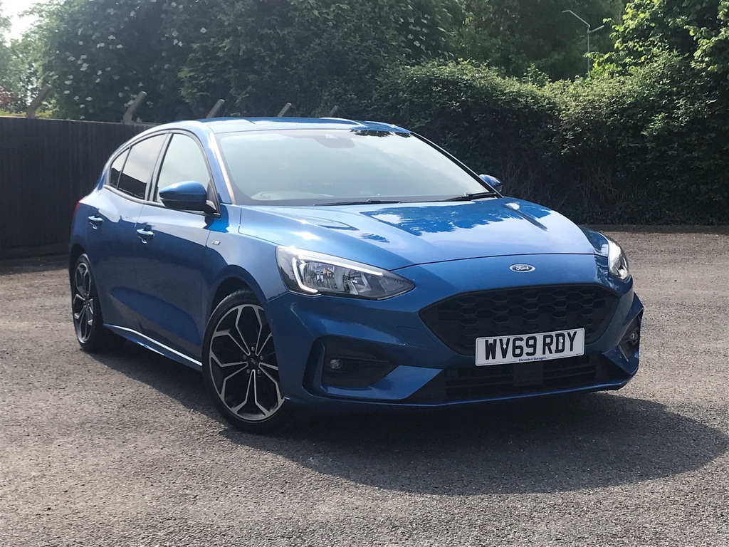 Compare Ford Focus 1.0T Ecoboost St-line X Euro 6 Ss WV69RDY Blue