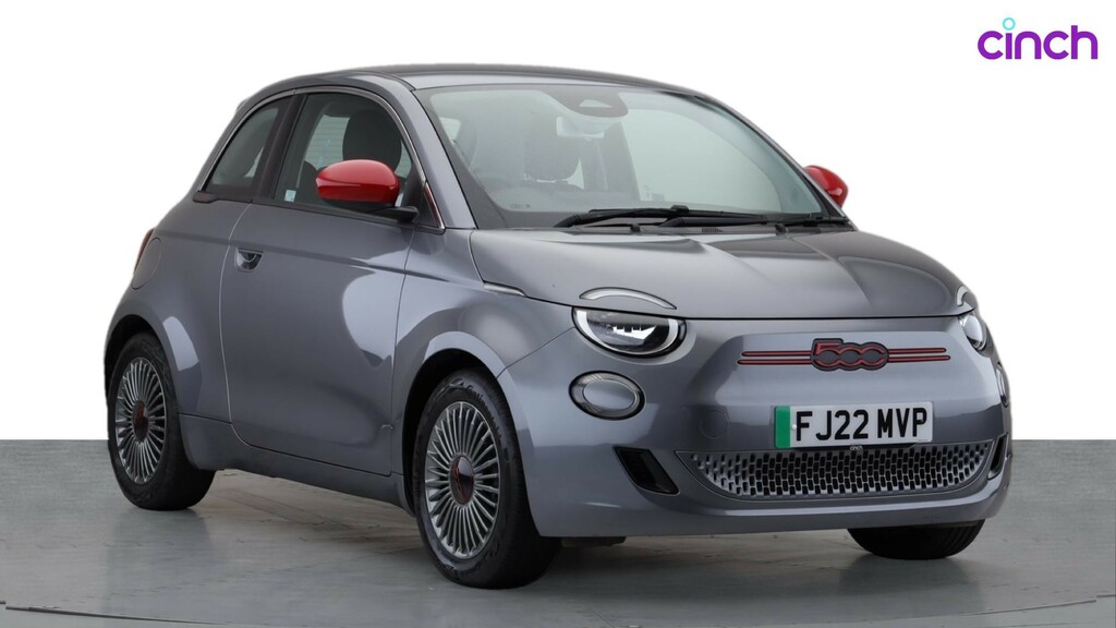 Compare Fiat 500E Red FJ22MVP Grey