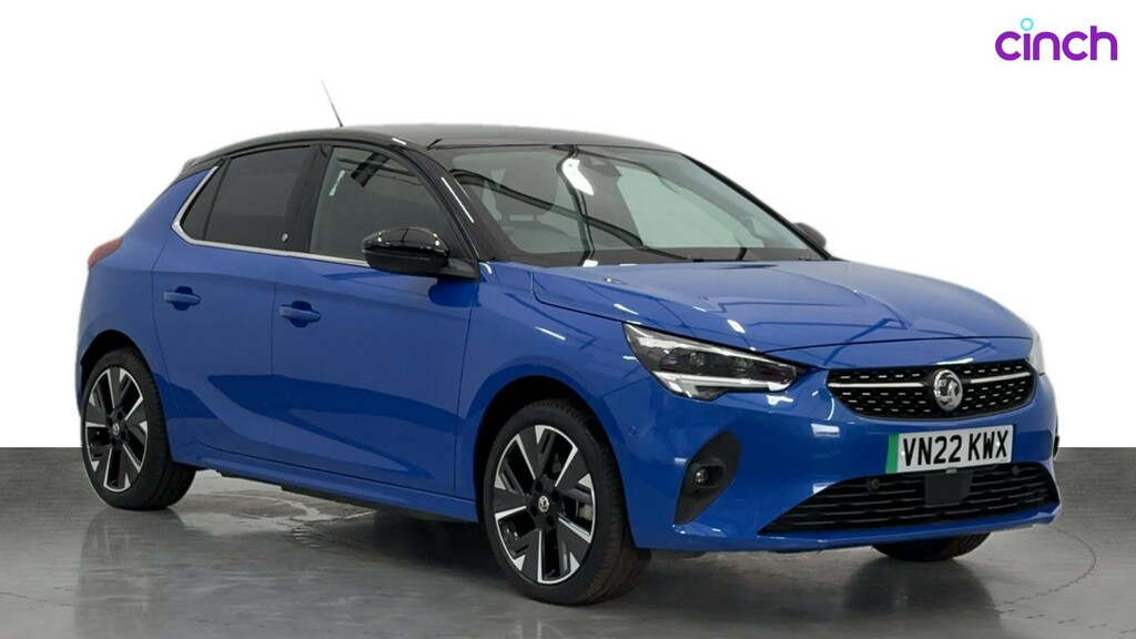 Compare Vauxhall Corsa-e Elite Premium VN22KWX Blue