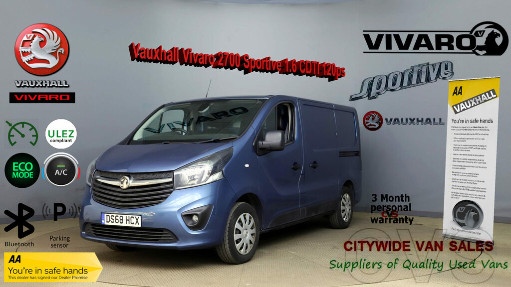 Compare Vauxhall Vivaro Vivaro 2700 Sportive Cdti DS68HCX Blue