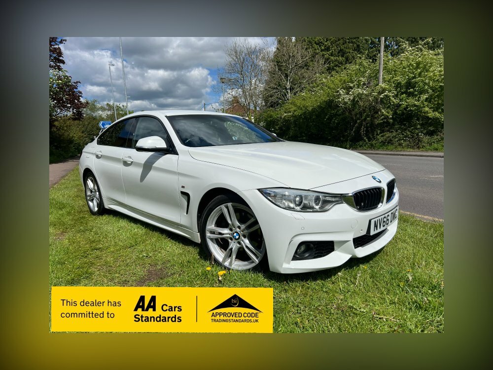 Compare BMW 4 Series Gran Coupe 420D M Sport Gran Coupe 4-Door Nav Heated Seats Ul NV66DWC White