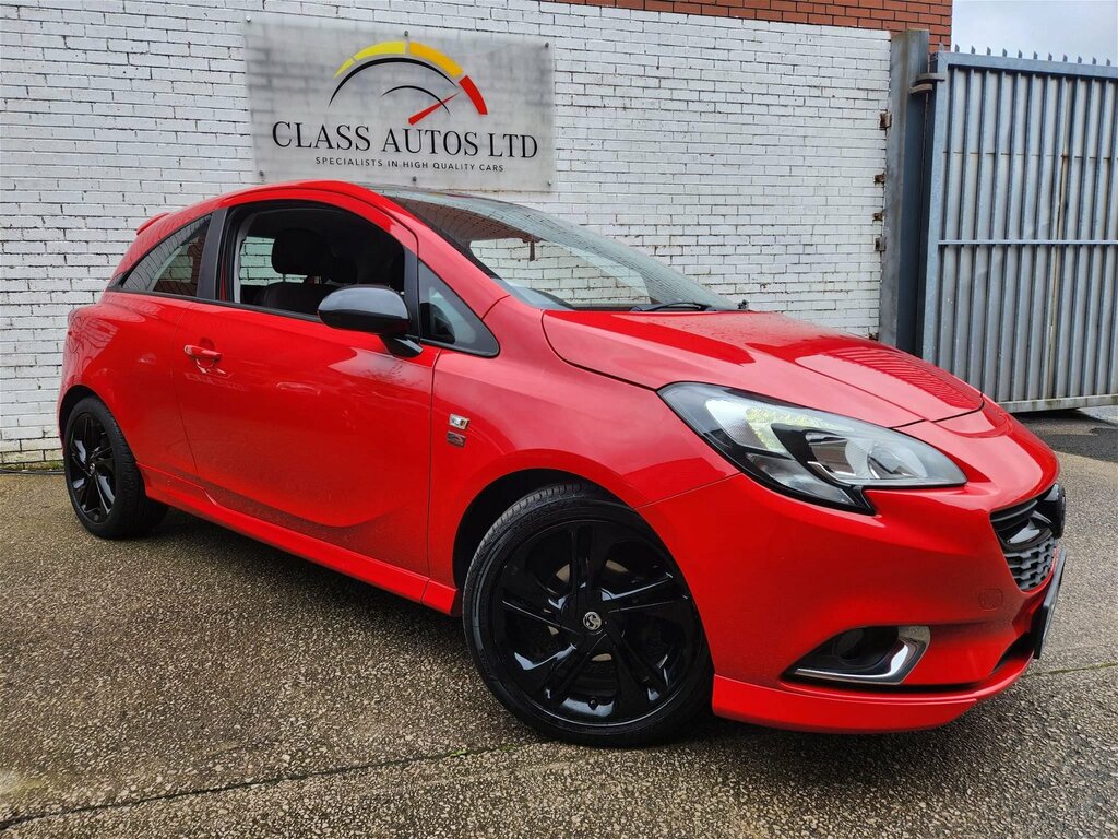 Compare Vauxhall Corsa 1.2I Limited Edition Euro 6 YK65OYM Red