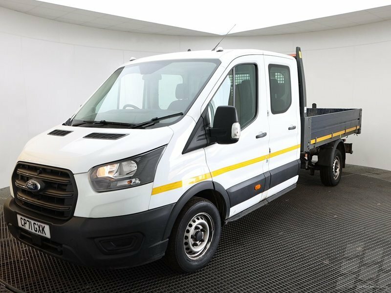 Ford Transit Custom Dropside Tipper 2.0 Transit Leader Double Chassi White #1