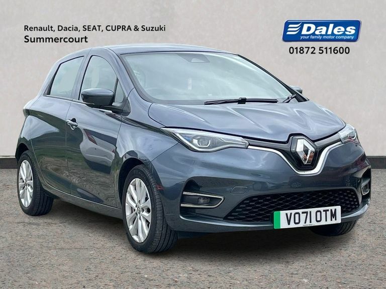 Compare Renault Zoe 80Kw Iconic R110 50Kwh Rapid Charge VO71OTM Grey