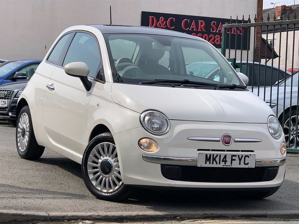 Compare Fiat 500 1.2 Lounge Euro 6 Ss MK14FYC White