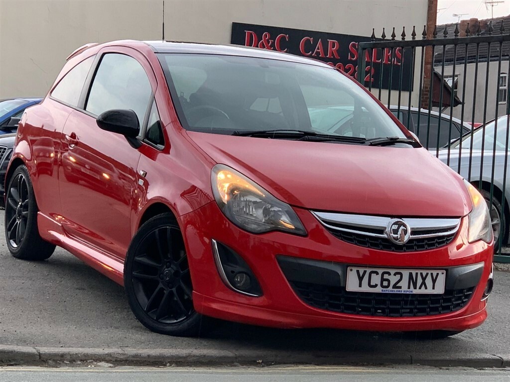 Compare Vauxhall Corsa 1.2 16V Limited Edition Euro 5 YC62NXY Red