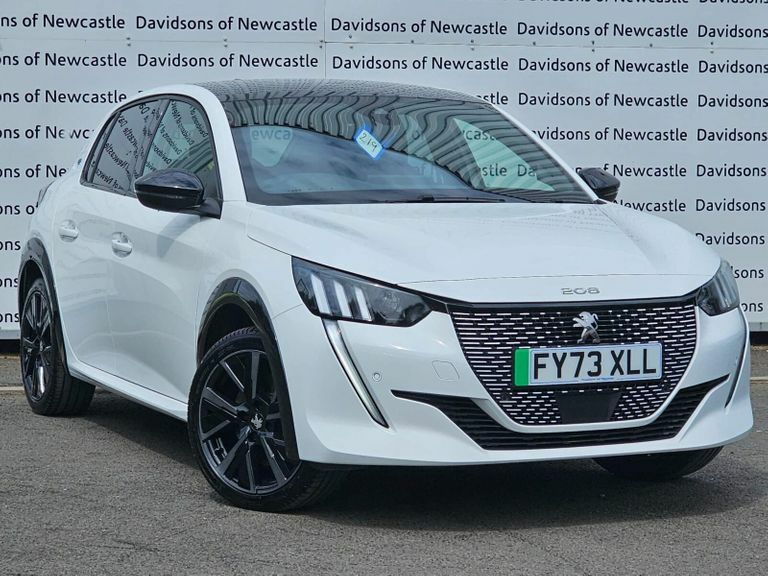 Compare Peugeot e-208 50Kwh Gt 7.4Kw Charger FY73XLL White