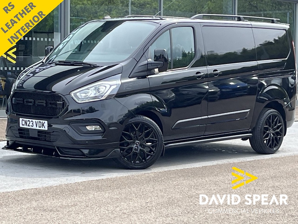 Compare Ford Transit Custom Tdci 130Ps 280 Rs Edition Limited L1 Swb With Air CN23VDK Black
