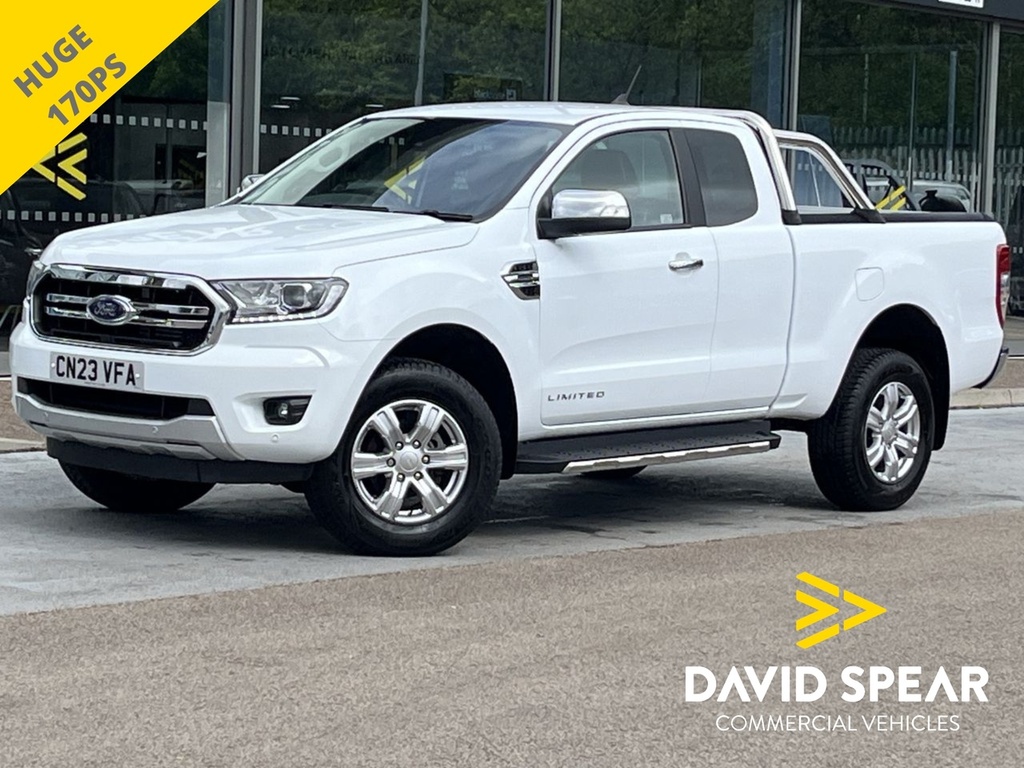 Ford Ranger Tdci 170Ps Limited 4X4 Dcb Pick Up Euro 6 With Rol White #1