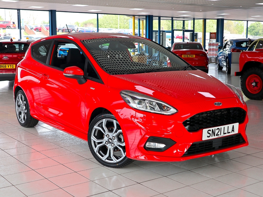 Compare Ford Fiesta 1.0 St-line Edition Mhev SN21LLA Red
