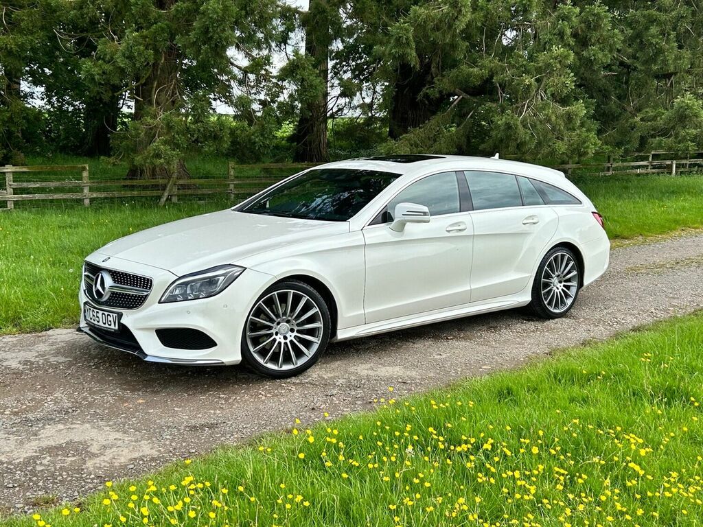 Compare Mercedes-Benz CLS Estate YC65OGV White