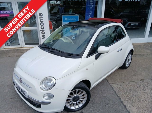 Compare Fiat 500C 1.2 Lounge 69 Bhp HG12YUE White