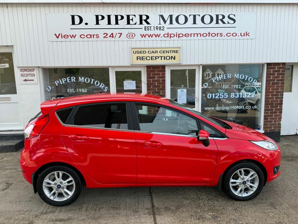 Compare Ford Fiesta Hatchback 1.0T Ecoboost Zetec Powershift Euro 5 EY64VWF Red