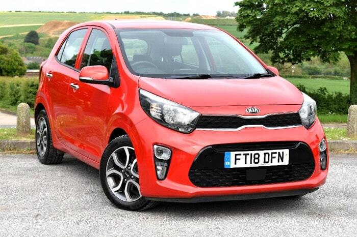 Compare Kia Picanto 1.25 3 Hatchback FT18DFN Red