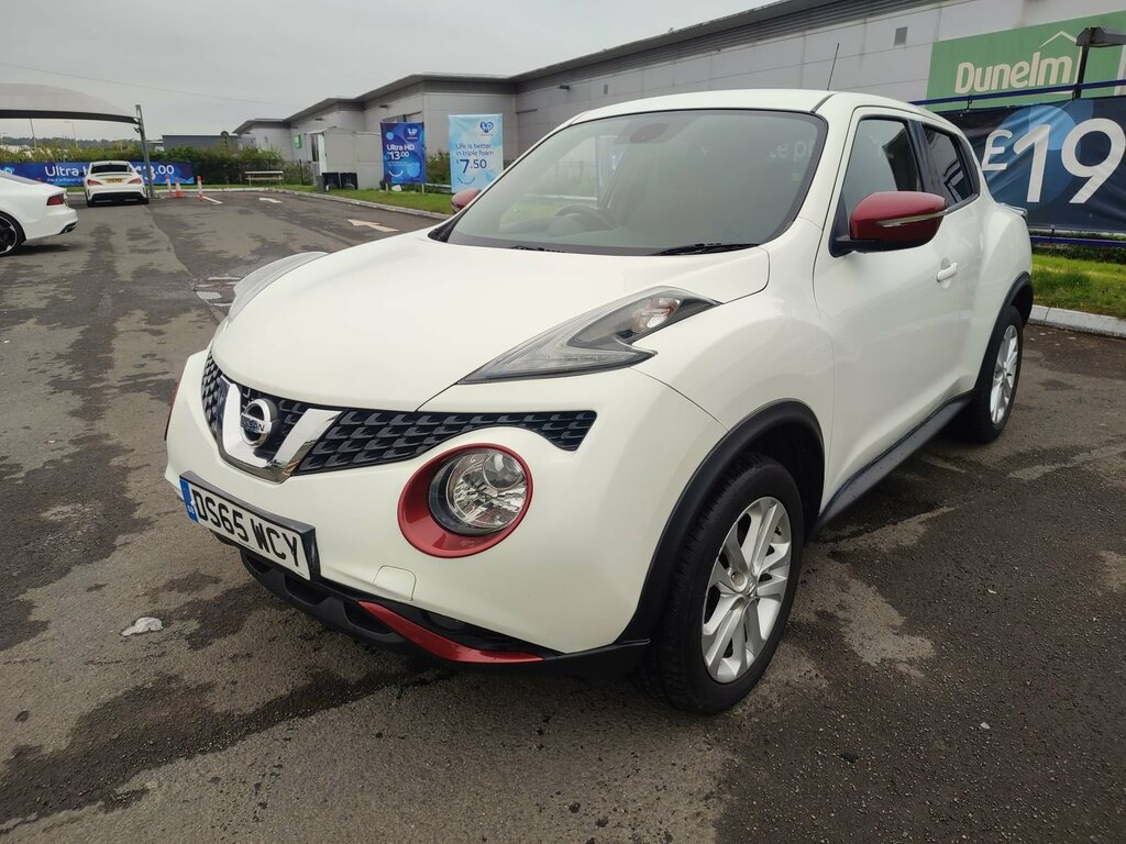 Compare Nissan Juke 1.2L N-connecta Dig-t Euro 6 11 DS65WCY White