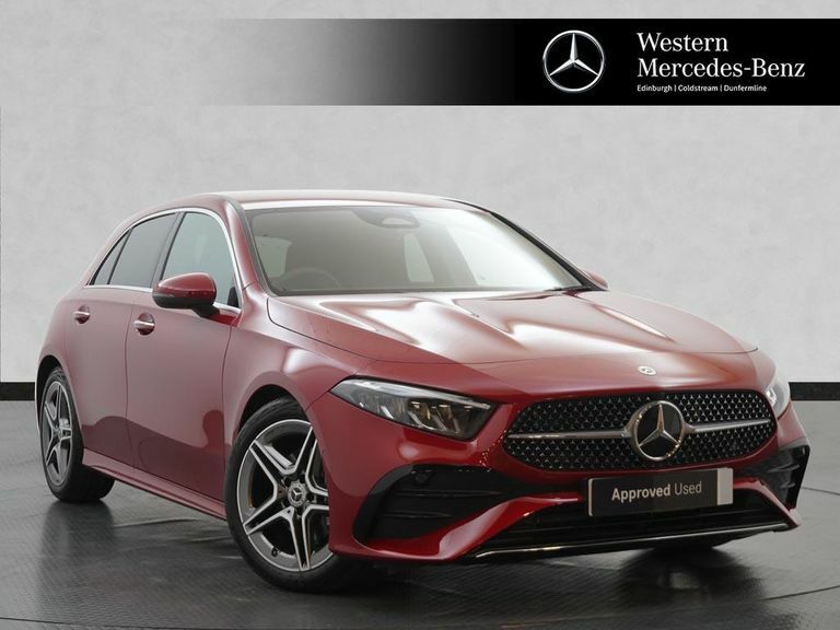 Compare Mercedes-Benz A Class A 200 D Amg Line Executive KW73MKF Red