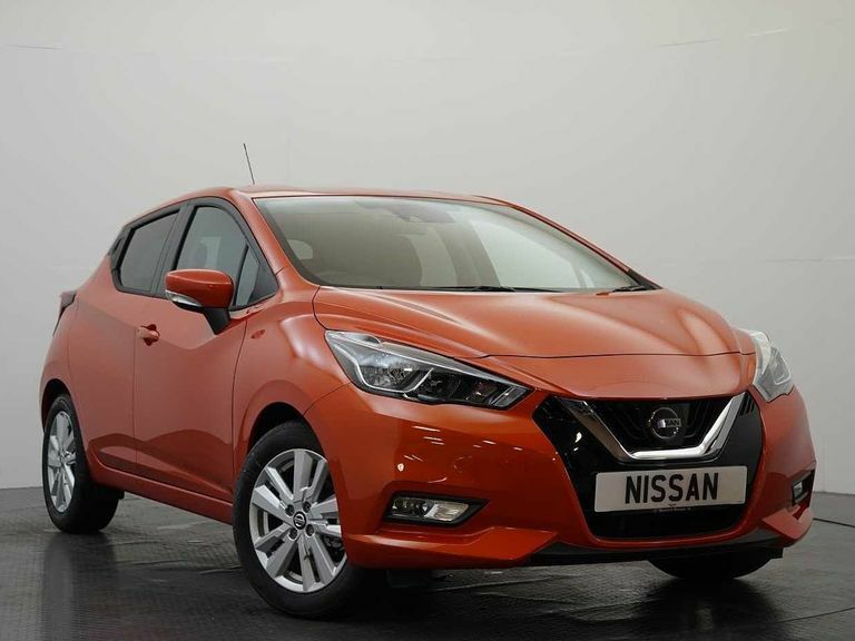 Compare Nissan Micra 1.0 Ig-t 100 Acenta With Air Con And Apple Andro SK70RBO Orange