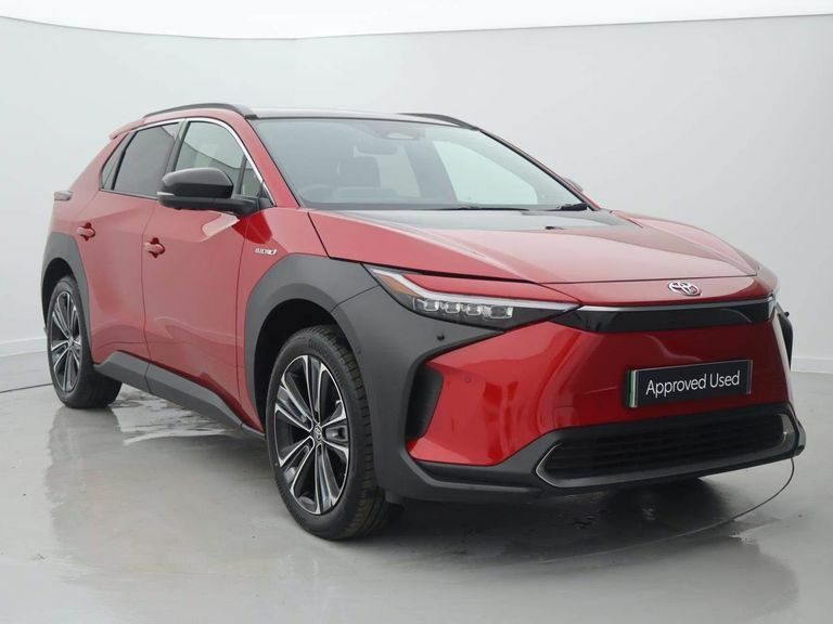 Compare Toyota bZ4X 71.4 Kwh Premiere Edition Awd 7Kw Obc WP72VYB Red