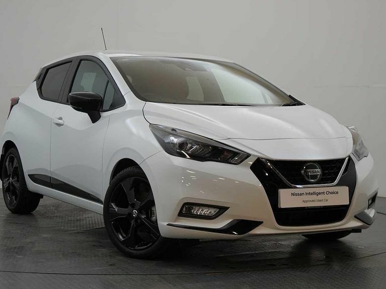 Compare Nissan Micra 1.0 Ig-t 92 N-sport Nav With Rear View Camera And ST21FSO White