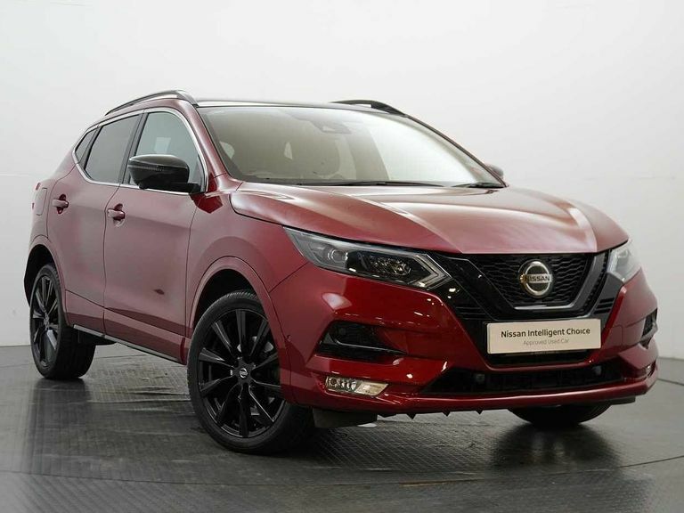 Compare Nissan Qashqai 1.3 Dig-t 160 N-tec Dct With Glass Roof And P SJ70UCF Red