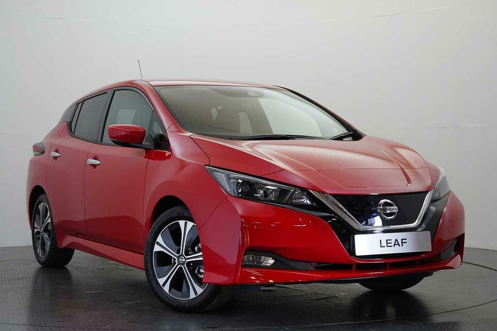 Compare Nissan Leaf 40Kw N-connecta With Sat Nav And 360 View Cameras DU21BLX Red