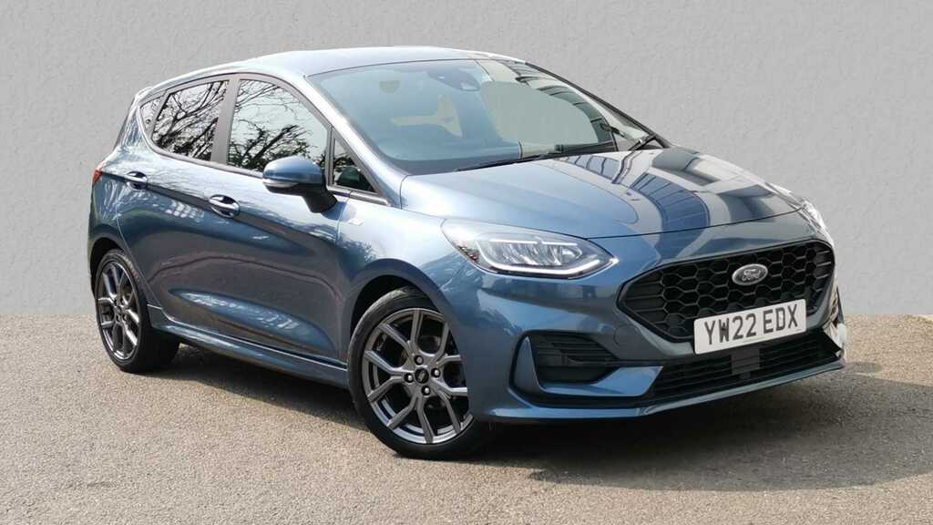 Compare Ford Fiesta 1.0 Ecoboost Hybrid Mhev 125 St-line YW22EDX Blue