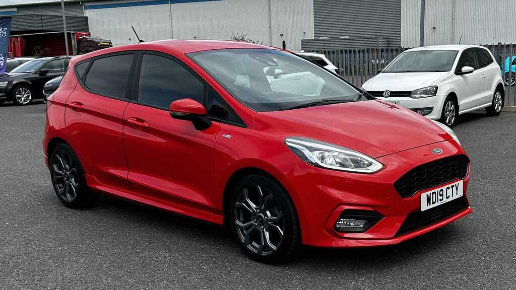 Compare Ford Fiesta 1.0 Ecoboost St-line WD19CTY Red