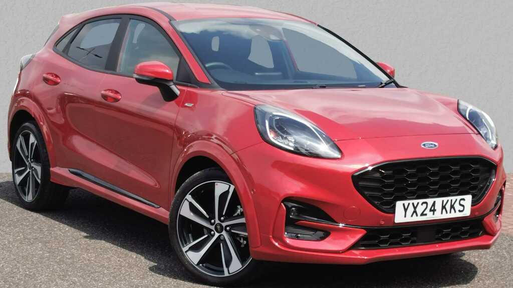 Compare Ford Puma 1.0 Ecoboost Hybrid Mhev St-line X Dct YX24KKS Red