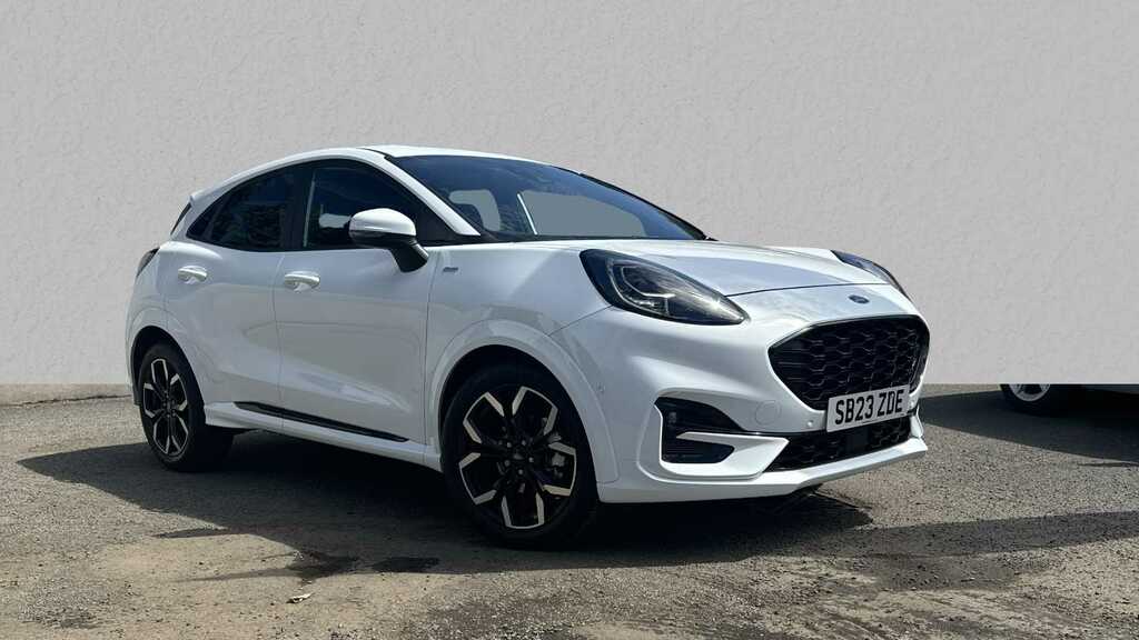 Compare Ford Puma 1.0 Ecoboost Hybrid Mhev St-line X Dct SB23ZDE White