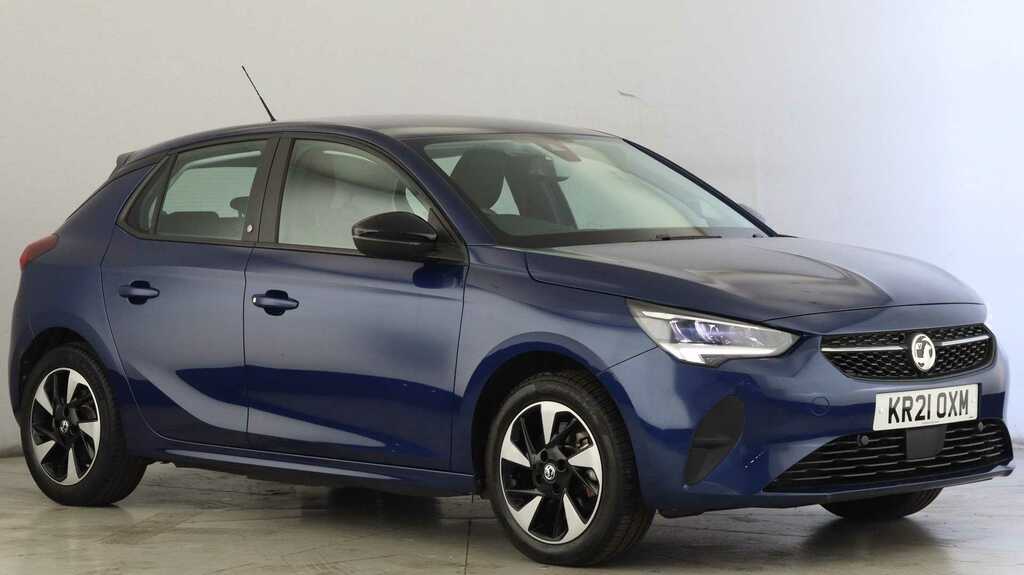 Compare Vauxhall Corsa-e 100Kw Se Nav Premium 50Kwh 7.4Kwch KR21OXM Blue