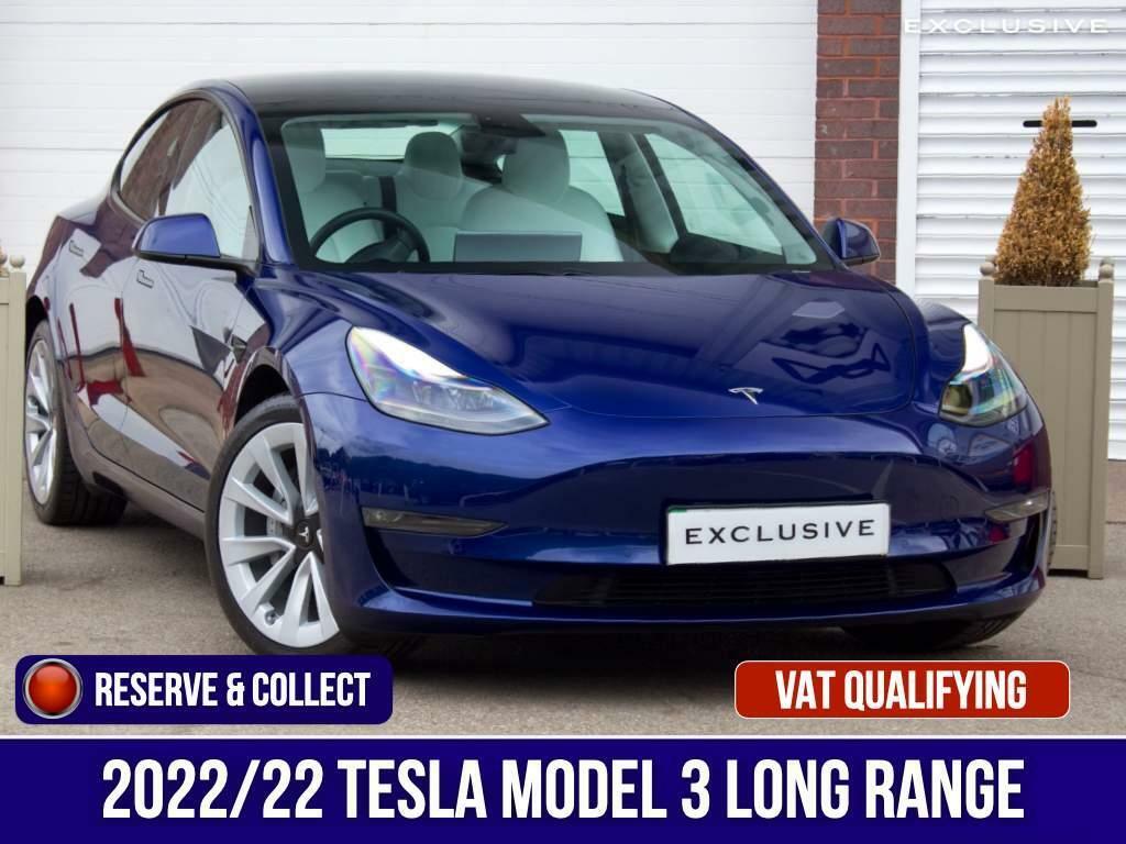Compare Tesla Model 3 Dual Motor Long Range 4Wde LB22EPF Blue