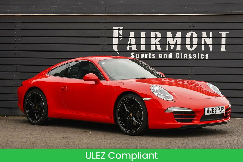 Compare Porsche 911 991 Carrera U942 Ulez WV62RUR Red