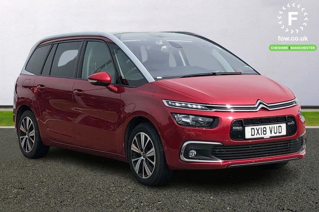 Compare Citroen Grand C4 Picasso 1.6 Bluehdi Flair Eat6 DX18VUD Red