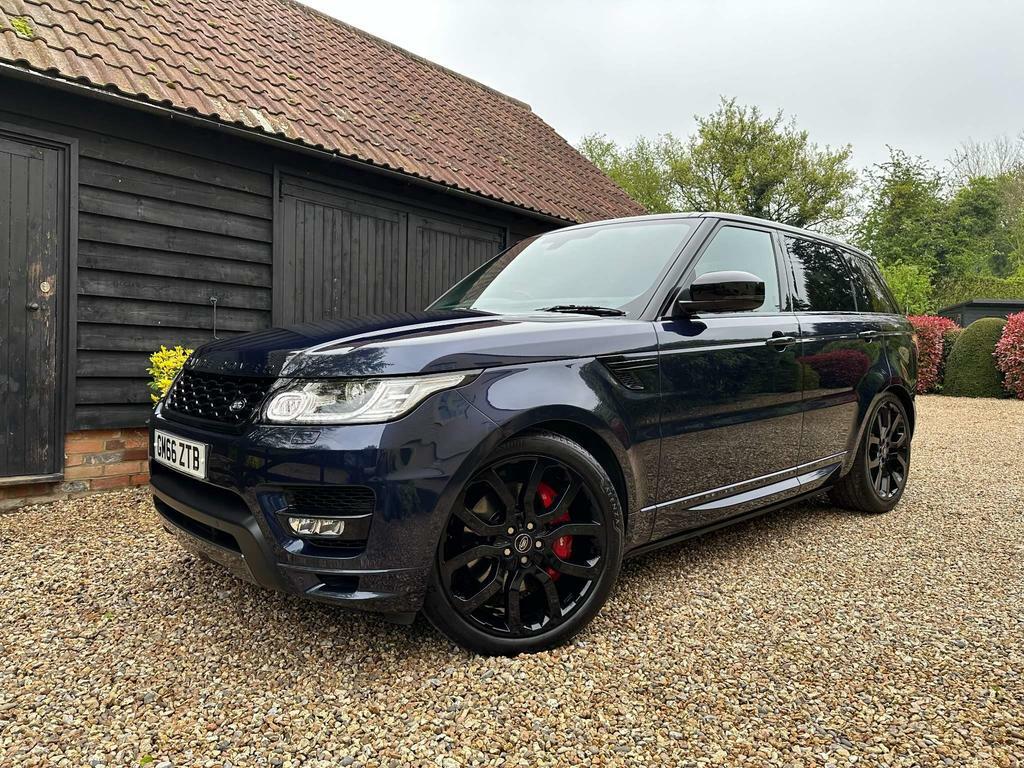 Compare Land Rover Range Rover Sport Autobiography Dynamic GM66ZTB Blue