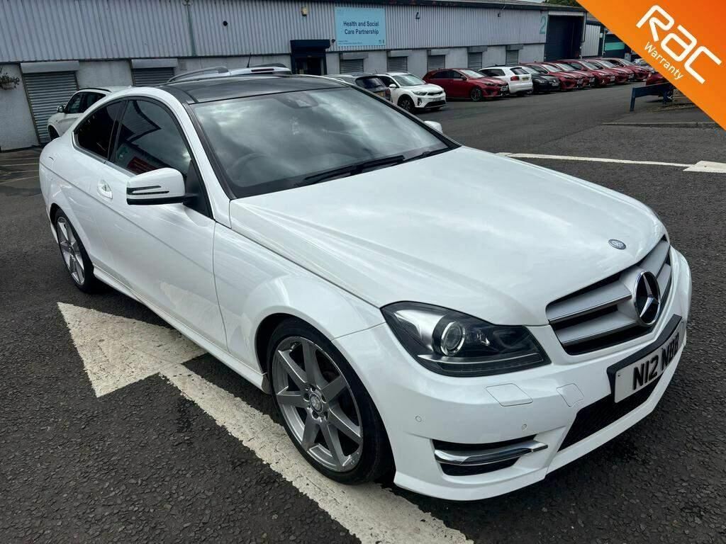 Compare Mercedes-Benz C Class Coupe 2.1 C220 Cdi Amg Sport Edition G-tronic Eur N12NBB White