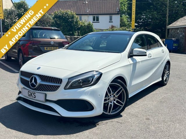 Compare Mercedes-Benz A Class 1.6 A200 Blueefficiency Amg Sport 156 Bhp OY66FEP White