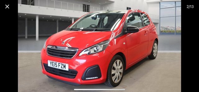 Compare Peugeot 108 1.0L Active 68 Bhp YE15FZM Red