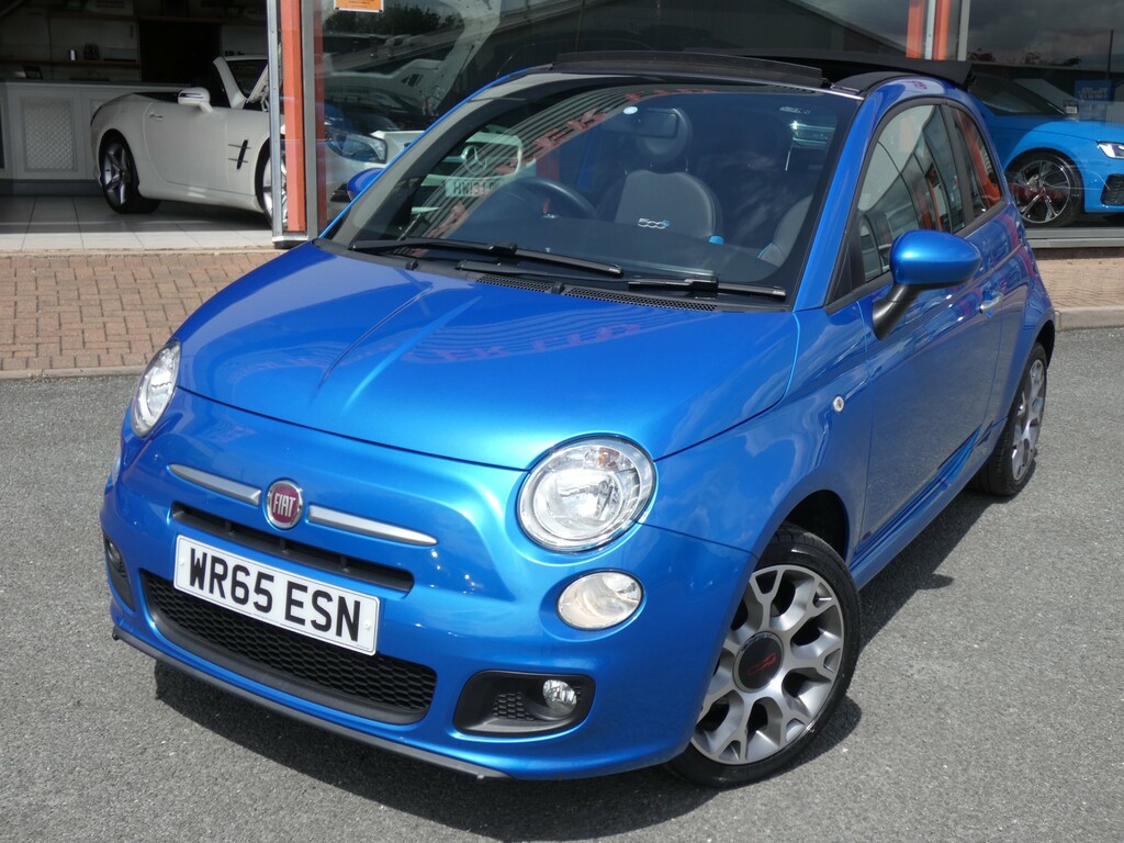 Compare Fiat 500 C S Only 13,027 Miles 2 Owners Full Power Hoo WR65ESN Blue