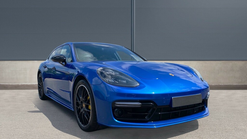 Compare Porsche Panamera Turbo S E-hybrid Sport Turismo SE19DGY Blue
