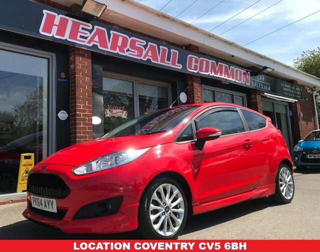 Compare Ford Fiesta 1.0 Zetec S 124 Bhp PK64AYY Red