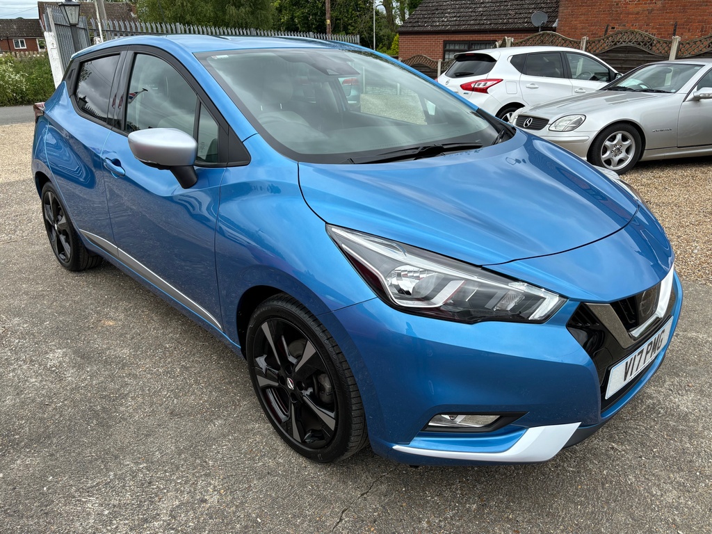 Compare Nissan Micra Ig-t N-connecta V17PMG Blue