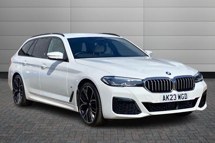 Compare BMW 5 Series 2.0 520D Mht M Sport Touring Hybrid Ste AK23WGD White