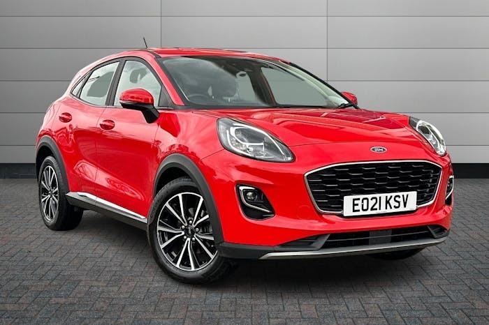 Compare Ford Puma 1.0T Ecoboost Titanium Suv Dct 125 Ps EO21KSV Red