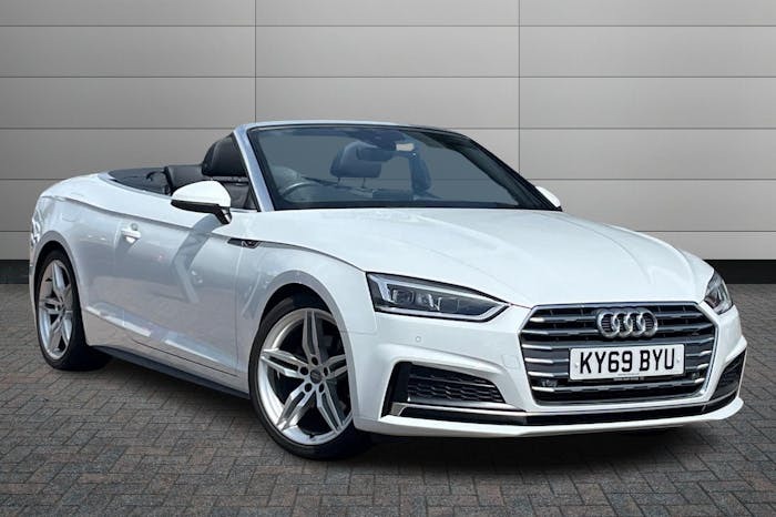 Compare Audi A5 2.0 Tfsi 40 S Line Convertible S Tronic KY69BYU White